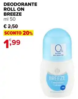 Iperal Deodorante roll on BREEZE offerta