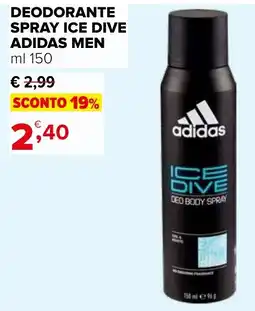 Iperal Deodorante spray ice dive ADIDAS MEN offerta
