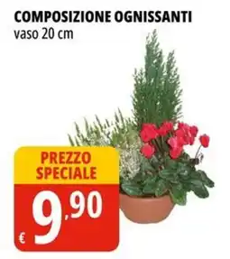 Tigros Composizione ognissanti vaso 20 cm offerta
