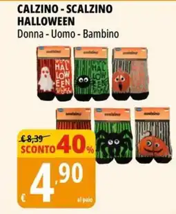 Tigros Calzino - scalzino halloween offerta