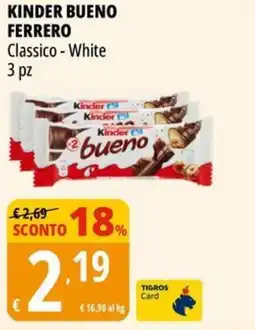 Tigros Kinder bueno FERRERO offerta
