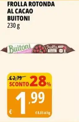 Tigros Frolla rotonda al cacao BUITONI offerta