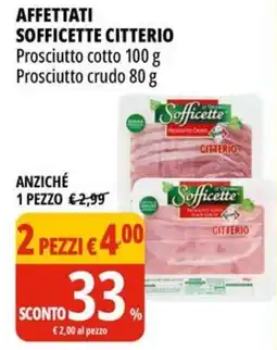 Tigros Affettati sofficette CITTERIO offerta
