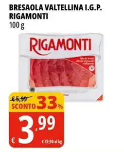 Tigros Bresaola valtellina I.G.P. RIGAMONTI offerta