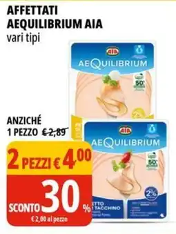 Tigros Affettati aequilibrium AIA offerta