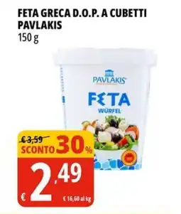 Tigros Feta greca d.o.p. a cubetti PAVLAKIS offerta