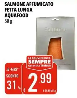 Tigros Salmone affumicato fetta lunga AQUAFOOD offerta