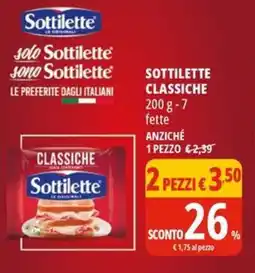 Tigros Sottilette classiche offerta