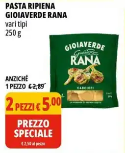 Tigros Pasta ripiena GIOIAVERDE RANA offerta