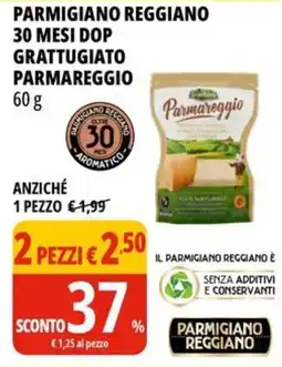 Tigros Parmigiano reggiano 30 mesi dop grattugiato parmareggio GRANTERRE offerta
