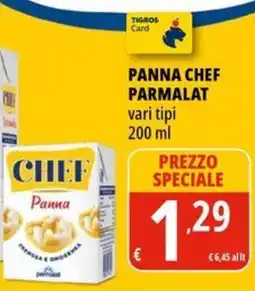 Tigros Panna chef PARMALAT offerta