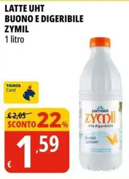 Tigros Latte uht buono e digeribile ZYMIL offerta
