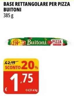 Tigros Base rettangolare per pizza BUITONI offerta