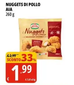 Tigros Nuggets di pollo AIA offerta