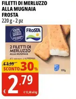 Tigros Filetti di merluzzo alla mugnaia FROSTA 2 pz offerta