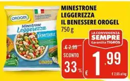 Tigros Minestrone leggerezza il benessere OROGEL offerta