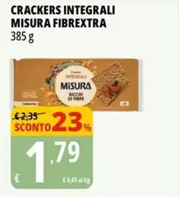 Tigros Crackers integrali misura fibrextra offerta