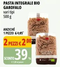 Tigros Pasta integrale bio GAROFALO offerta