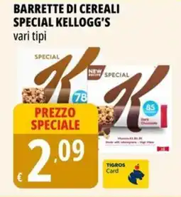 Tigros Barrette di cereali special KELLOGG'S offerta