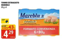 Tigros Tonno extragusto MAREBLU offerta
