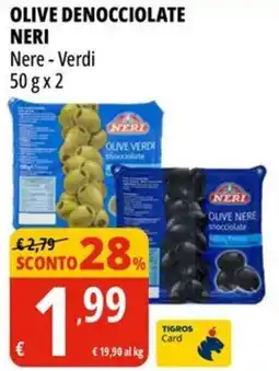 Tigros Olive denocciolate NERI offerta