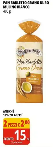 Tigros Pan bauletto grano duro MULINO BIANCO offerta