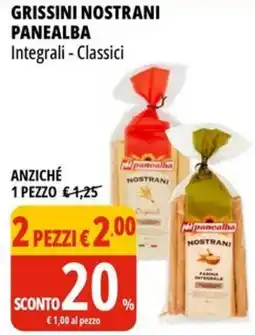 Tigros Grissini nostrani PANEALBA offerta
