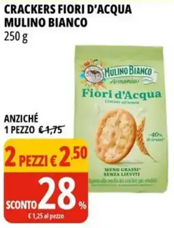 Tigros Crackers fiori d'acqua MULINO BIANCO offerta