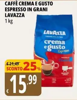 Tigros Caffè crema e gusto espresso in grani LAVAZZA offerta