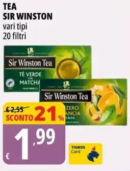 Tigros Tea SIR WINSTON offerta