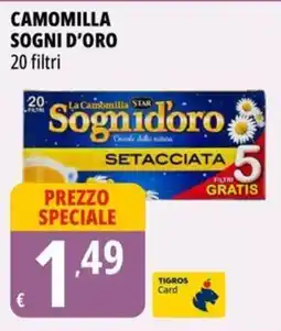 Tigros Camomilla SOGNI D'ORO offerta