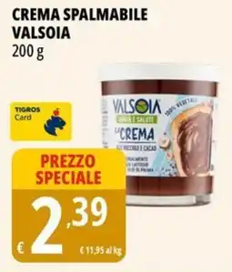 Tigros Crema spalmabile VALSOIA offerta
