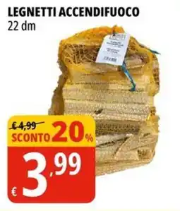 Tigros Legnetti accendifuoco 22 dm offerta