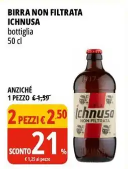 Tigros Birra non filtrata ICHNUSA offerta
