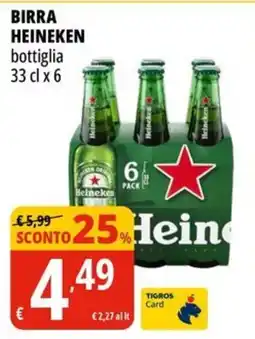 Tigros Birra HEINEKEN offerta