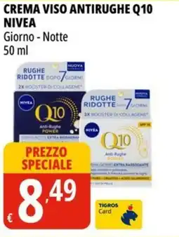 Tigros Crema viso antirughe Q10 NIVEA offerta