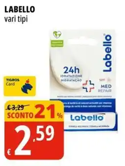 Tigros LABELLO vari tipi offerta