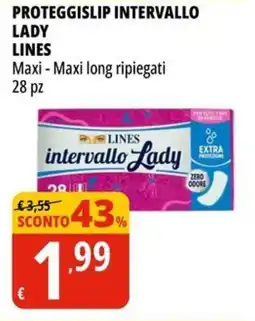 Tigros Proteggislip intervallo lady LINES offerta