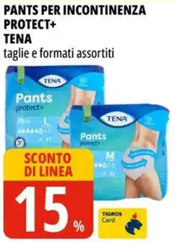 Tigros Pants per incontinenza protect+ TENA offerta