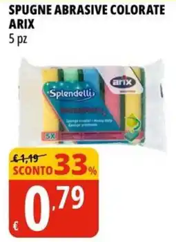 Tigros Spugne abrasive colorate ARIX 5 pz offerta