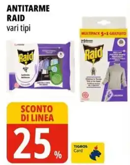 Tigros Antitarme RAID offerta