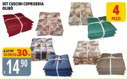 Tigros Set cuscini coprisedia olibò offerta