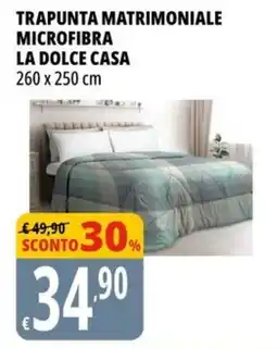 Tigros Trapunta matrimoniale microfibra LA DOLCE CASA offerta
