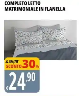 Tigros Completo letto matrimoniale in flanella offerta