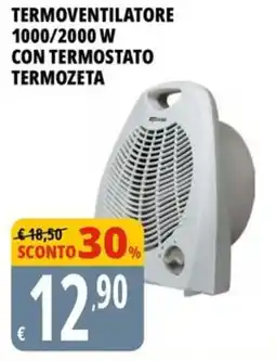 Tigros Termoventilatore 1000/2000 W con TERMOSTATO offerta