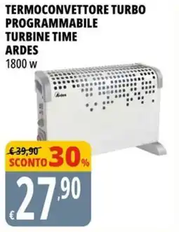 Tigros Termoconvettore turbo programmabile turbine time ARDES 1800 w offerta
