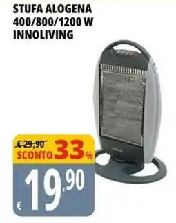 Tigros Stufa alogena 400/800/1200 W INNOLIVING offerta