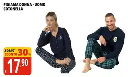 Tigros Pigiama donna - uomo COTONELLA offerta