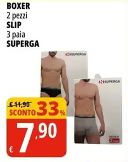 Tigros Boxer 2 pezzi slip 3 paia SUPERGA offerta