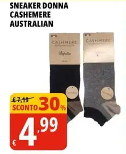 Tigros Sneaker donna cashemere australian cashmere offerta